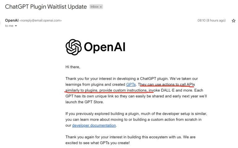 OpenAI正关闭ChatGPT Plugins转向GPT Store